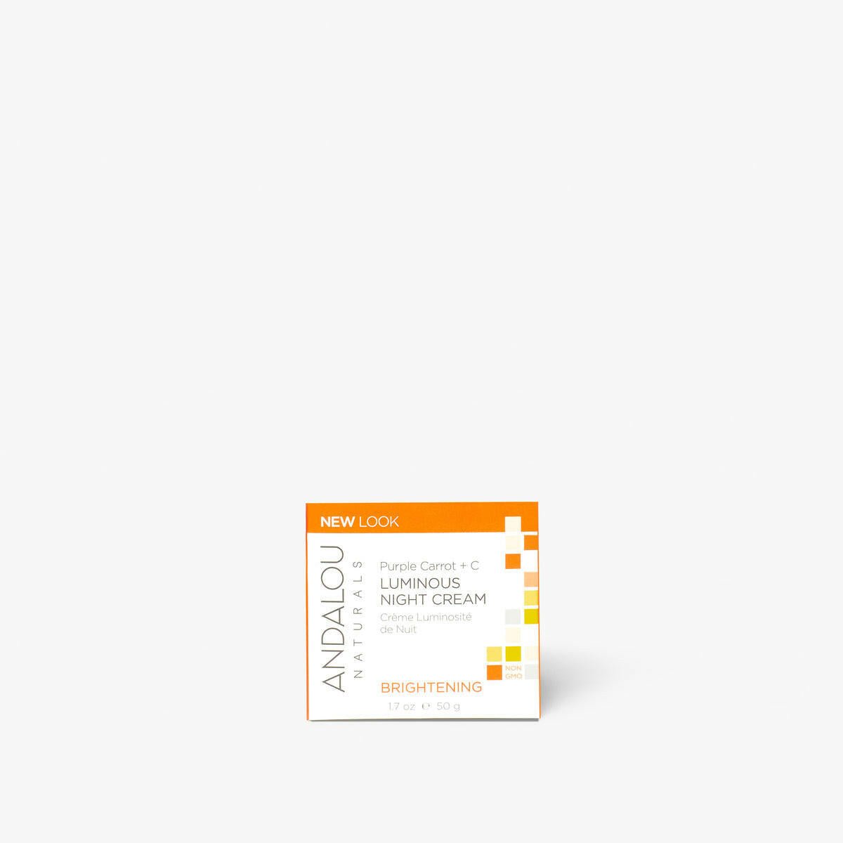 Andalou Naturals Brightening Purple Carrot + C Luminous Night Cream (50 mL)