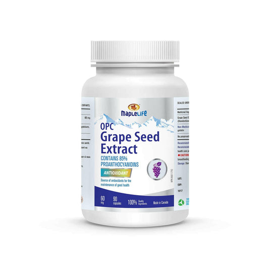 Maplelife Grape Seed 60mg (90 Capsules)