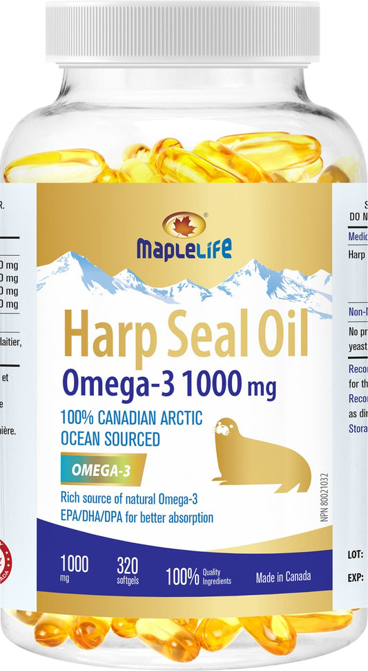 Maplelife Harp Seal Oil 1000mg (320 Softgels)