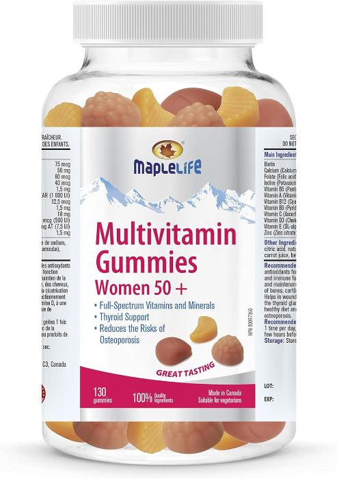 Maplelife Multivitamin Gummies Women 50+ (130 Gummies)