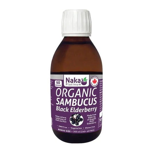 Naka Organic Sambucus Elderberry Syrup (300 mL)