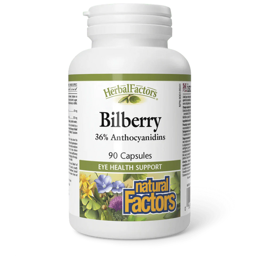 Natural Factors Bilberry (90 vcaps)