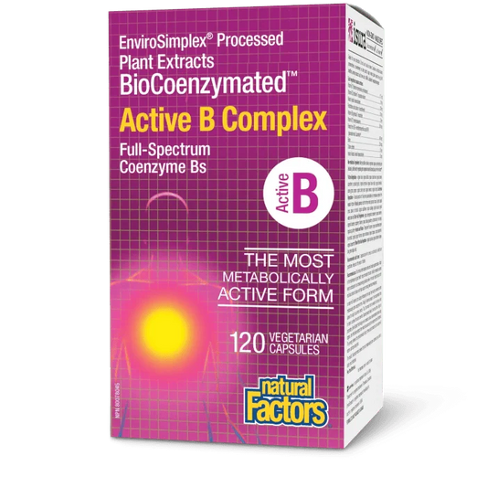 Natural Factors BioCoenzymated Active B Complex (120 vcaps)