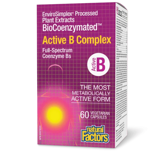 Natural Factors BioCoenzymated Active B Complex (60 vcaps)