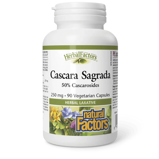 Natural Factors Cascara Sagrada 250 mg HerbalFactors (90 vcaps)
