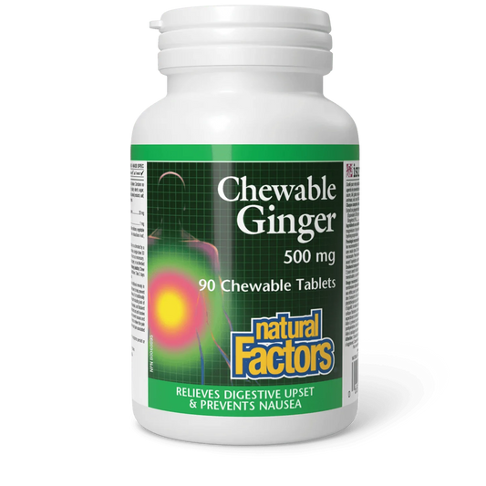 Natural Factors Chewable Ginger (500mg)