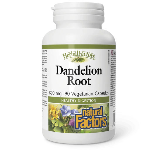Natural Factors Dandelion Root 800 mg HerbalFactors (90 vcaps)