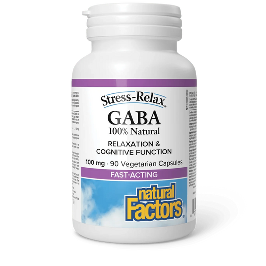 Natural Factors GABA 100 mg (60 Chewable Tablets)