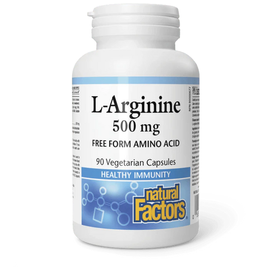 Natural Factors L - Arginine Amino Acid 500 mg (90 vcaps)