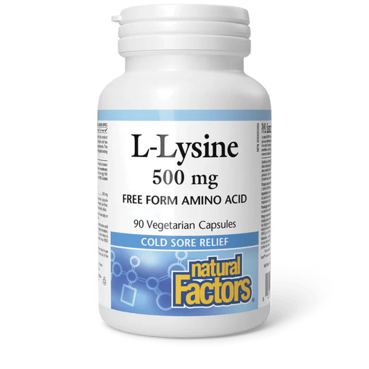 Natural Factors L - Lysine 500mg (180 caps)