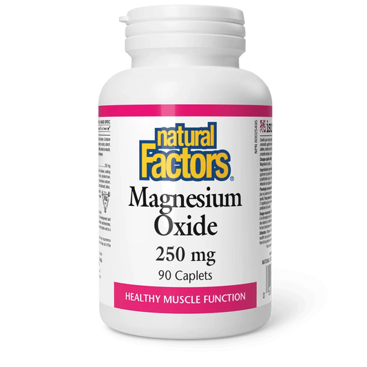 Natural Factors magnesium oxide 250mg (90caplets)