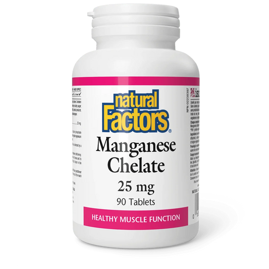 Natural Factors Manganese Chelate 25 mg (90 Tablets)