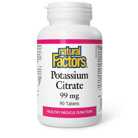 Natural Factors Potassium Citrate 99 mg (90 Tablets)