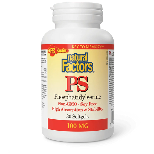 Natural Factors PS Phosphatidylserine 100 mg (30 | 60 softgels)