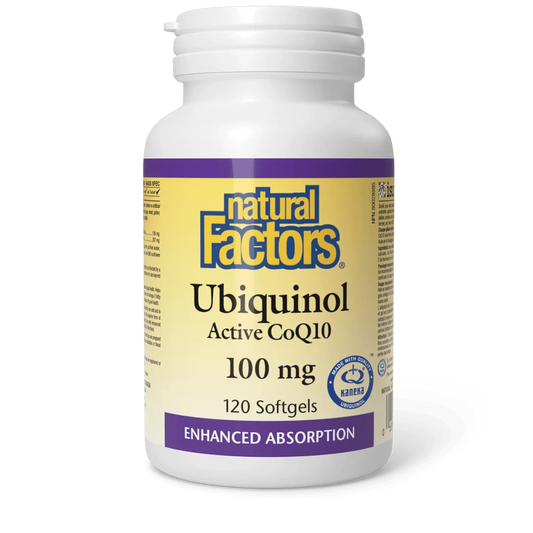 Natural Factors Ubiquinol Active CoQ10 100 mg (60 | 120 softgels)