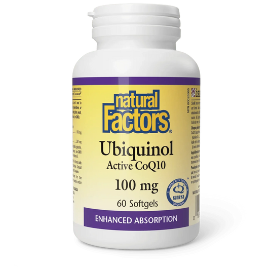 Natural Factors Ubiquinol Active CoQ10 100 mg (60 | 120 softgels)