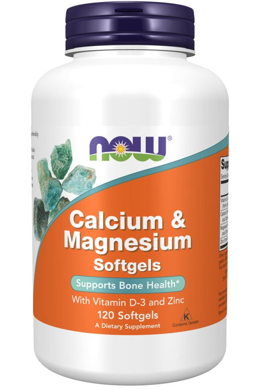 NOW Calcium & Magnesium (120 | 240 Softgels)