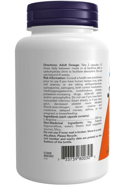 NOW L - Arginine 500mg (100cap)