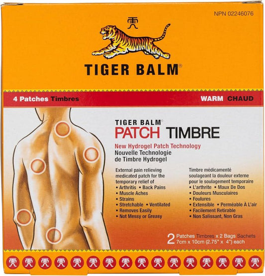 Tiger Balm Pain Relieving Patch (4 patches)