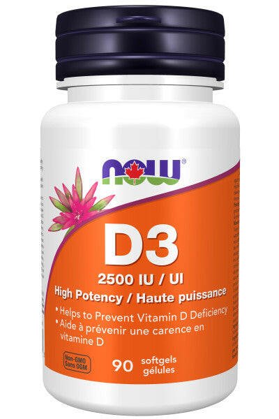 Vit D - 3 2,500 IU (90's | 180's | 500 softgels)